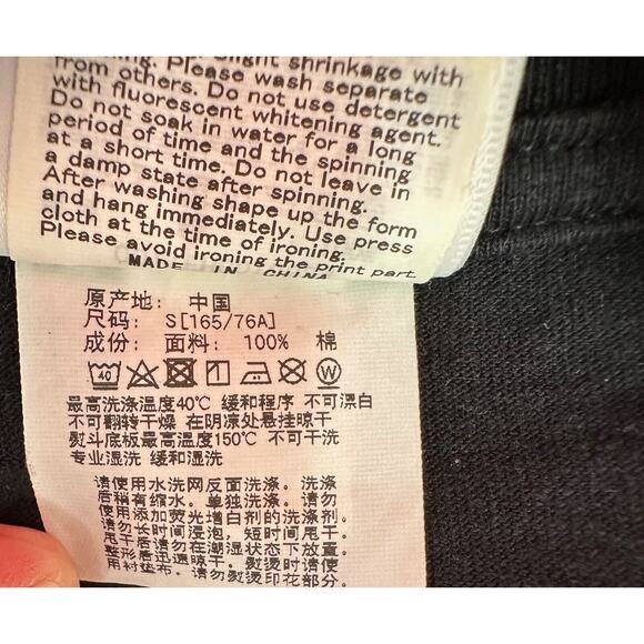 A Bathing Ape Authentic 0000. Black T Shirt Logo On Back Size S - Picture 12 of 14